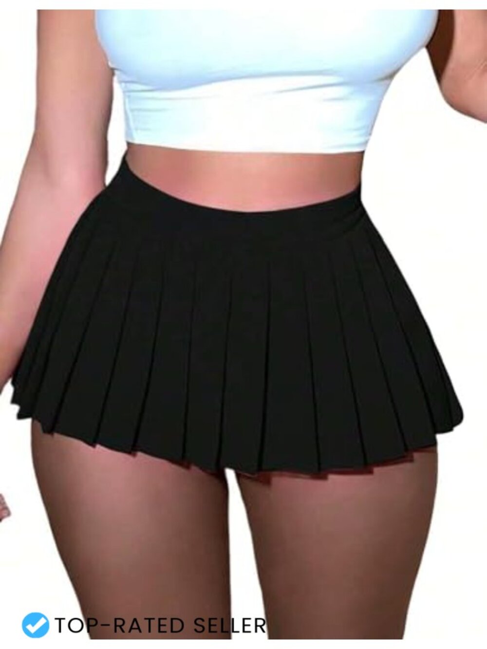 Women's High Waisted Pleated Mini Skirt A-Line Y2K Schoolgirl